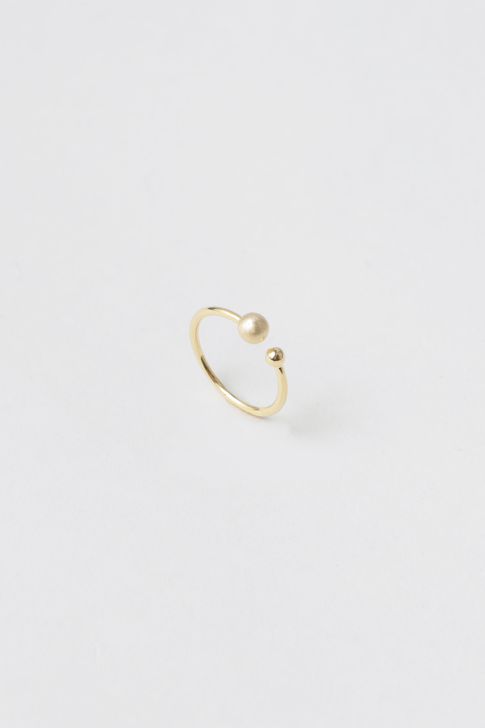 Anel Bolinhas Fosca E Brilhante Dourado