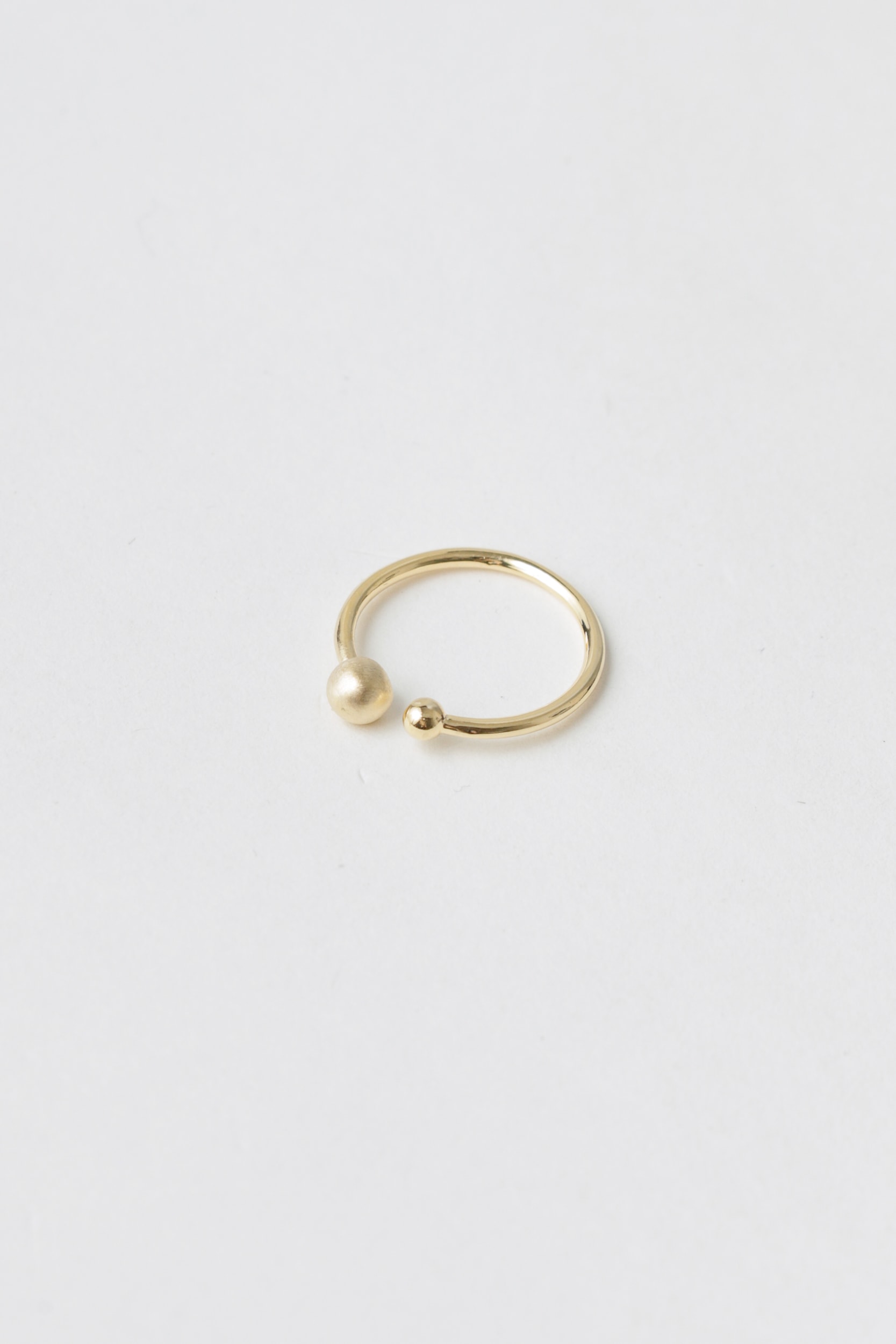 Anel Bolinhas Fosca E Brilhante Dourado