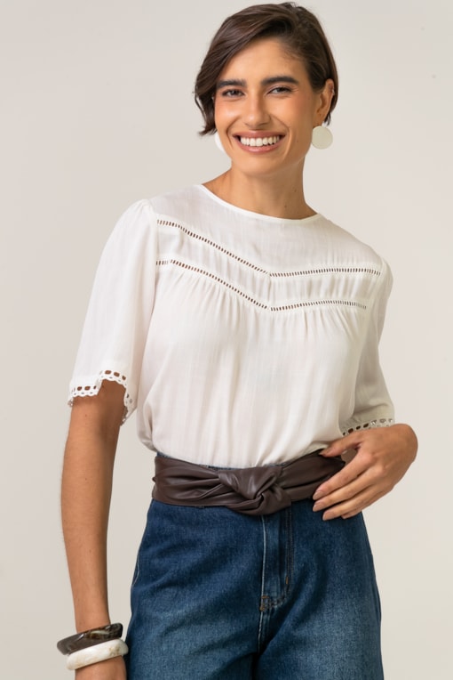 Bata Com Entremeios Off-white