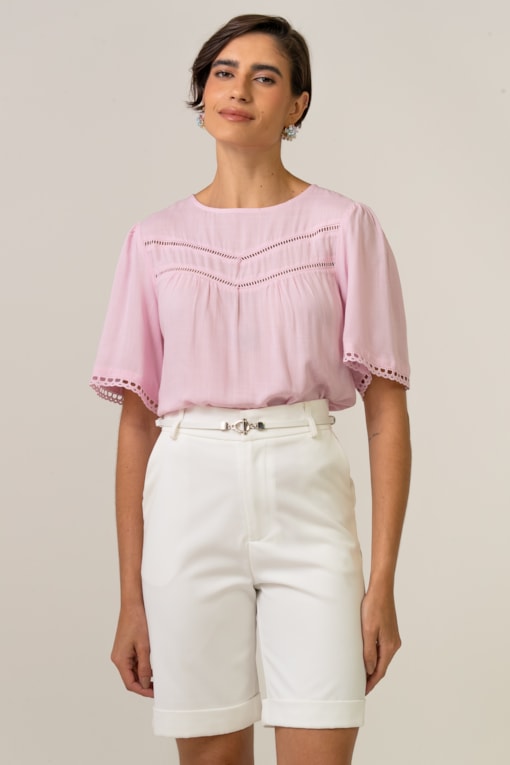Bata Com Entremeios Rosa