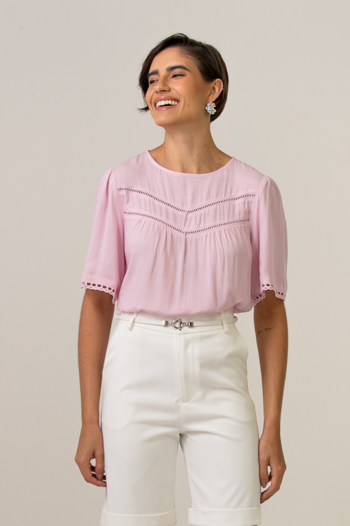 Bata Com Entremeios Rosa