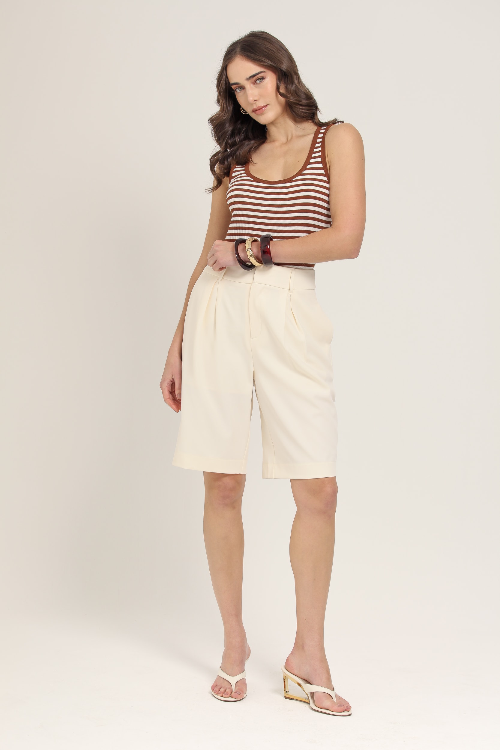 Bermuda Alfaiataria Off-white