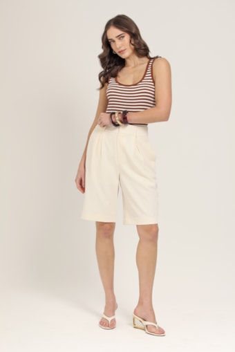 Bermuda Alfaiataria Off-white