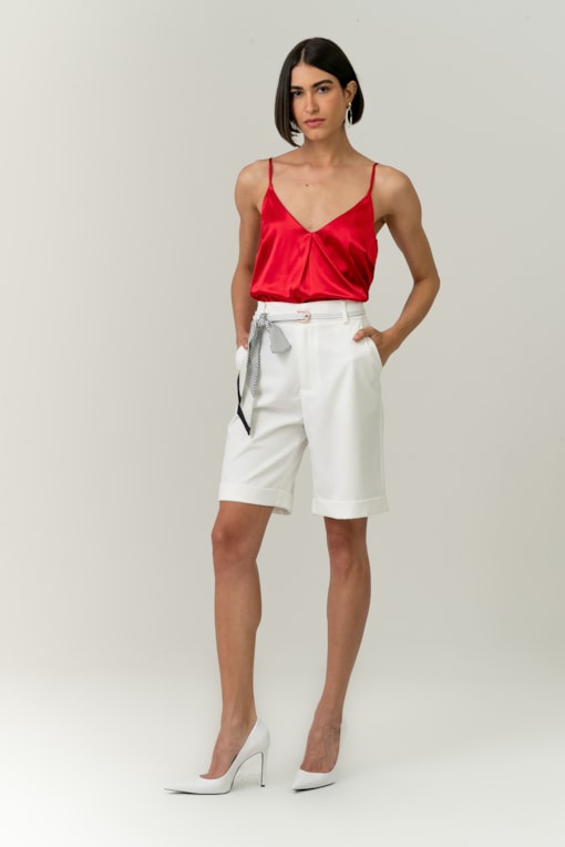 Bermuda Cinto Sophia Off-white