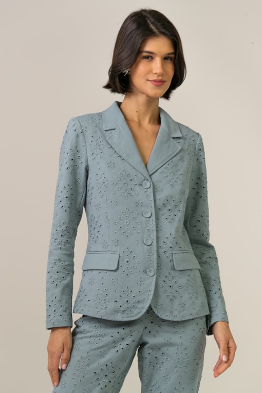 Blazer Sarja Laise Azul