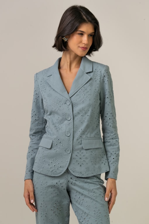 Blazer Sarja Laise Azul