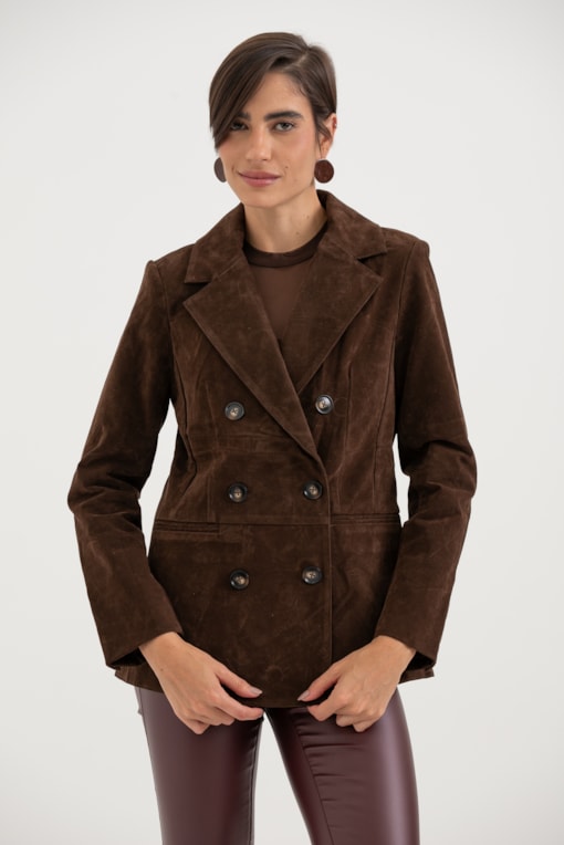 Blazer Suede Marrom