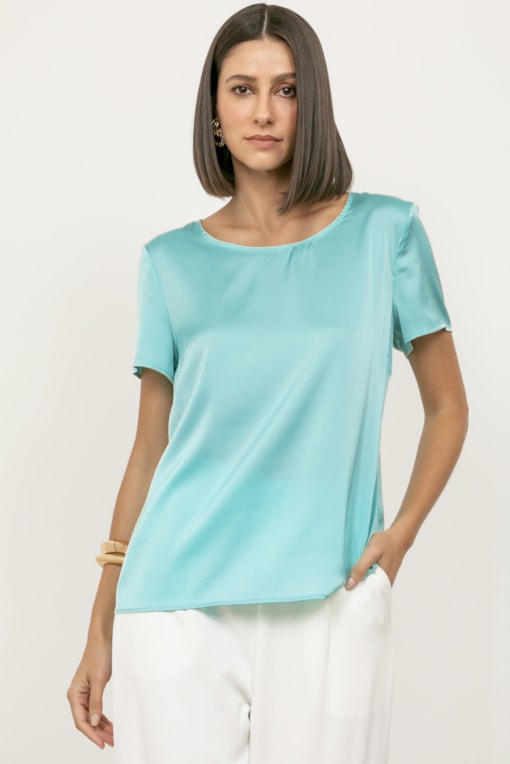 Blusa Basic Sedinha  Verde 
