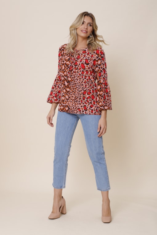 Blusa Distrito  Bege