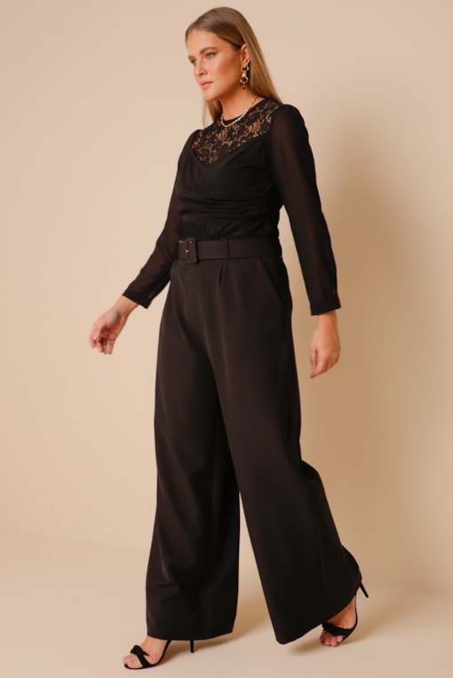 Blusa Lace Romantic Preto