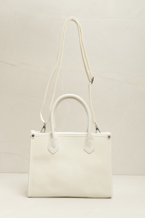 Bolsa Alça Média Metalizada  Off-white