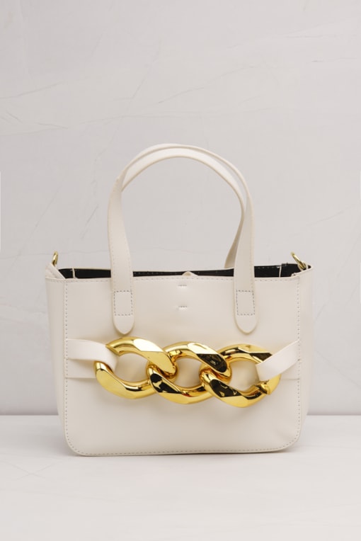 Bolsa Big Corrente  Off-white