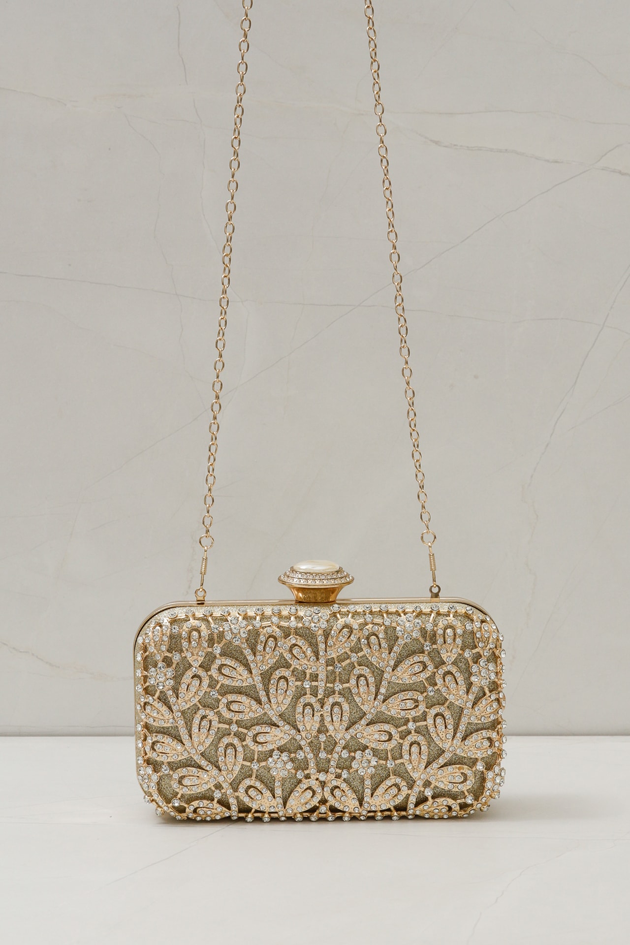 Bolsa Clutch Brilhos  Dourado