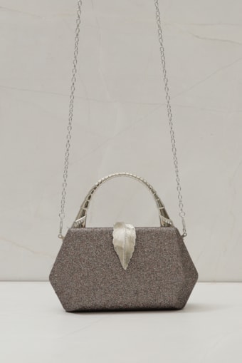 Bolsa Clutch Fecho de Folha Onix