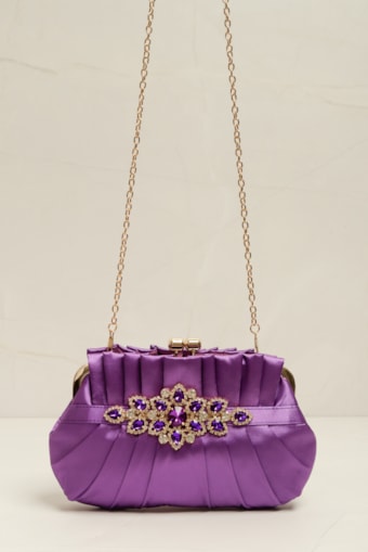 Bolsa Clutch Super Luxo  Roxo 