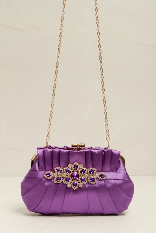 Bolsa Clutch Super Luxo  Roxo 