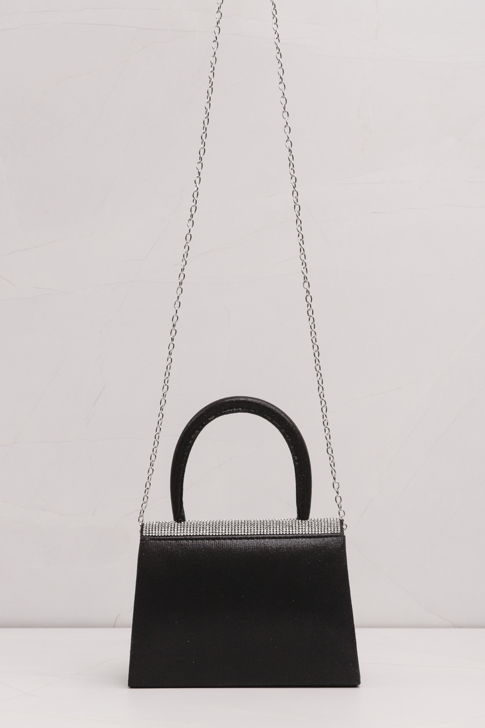 Bolsa Flap Maxi Shine  Preto
