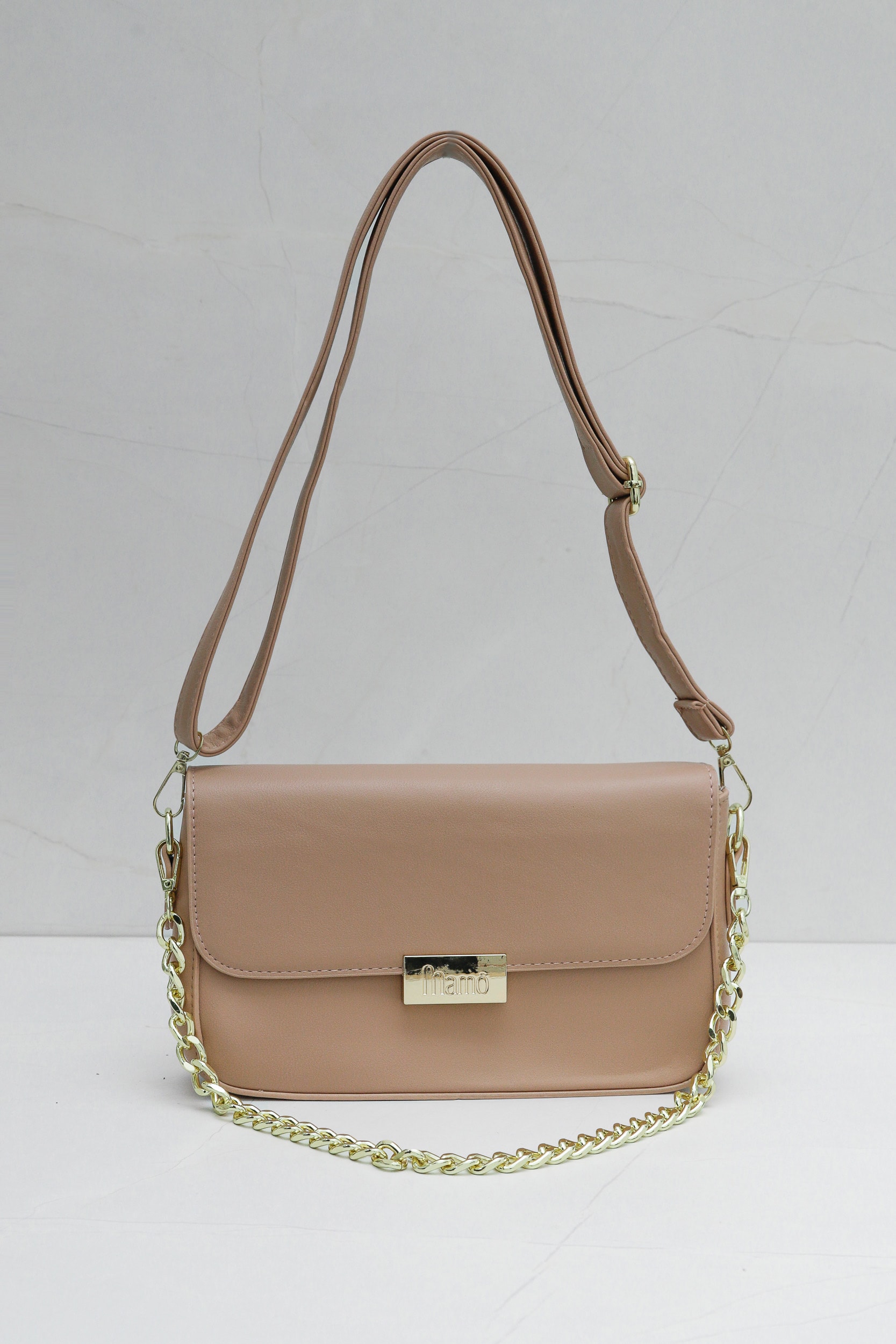 Bolsa Média Detalhe Corrente Rosê