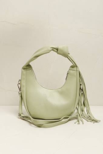 Bolsa Meia Lua Alça Nó  Verde 