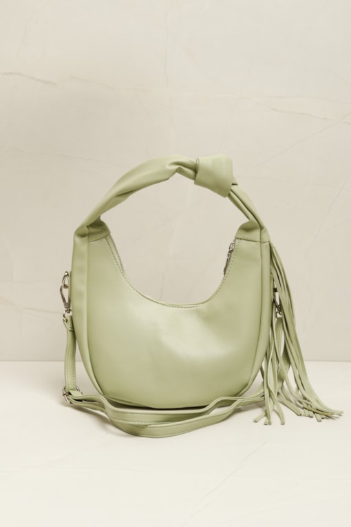 Bolsa Meia Lua Alça Nó  Verde 