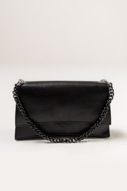 Bolsa Pequena Com Alça De Corrente Preto