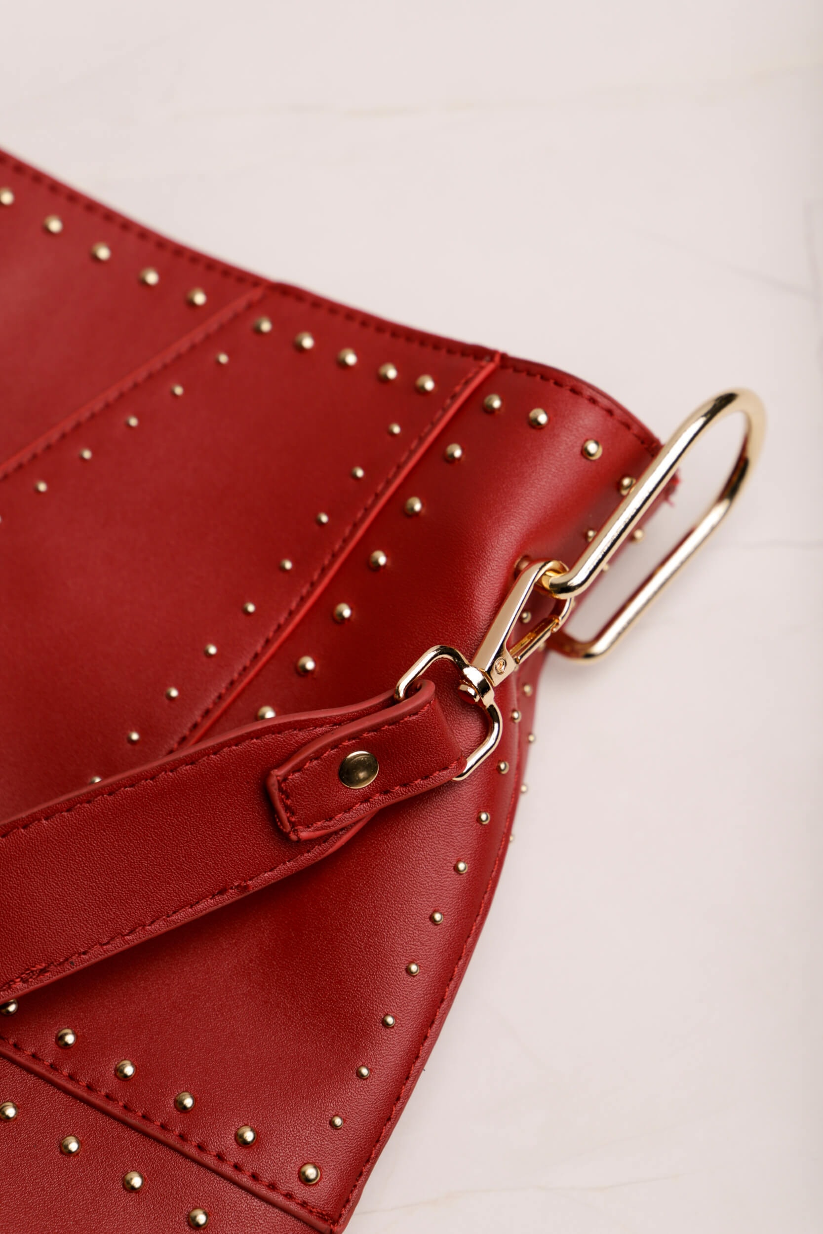 Bolsa PU Tote Tachinhas Vinho