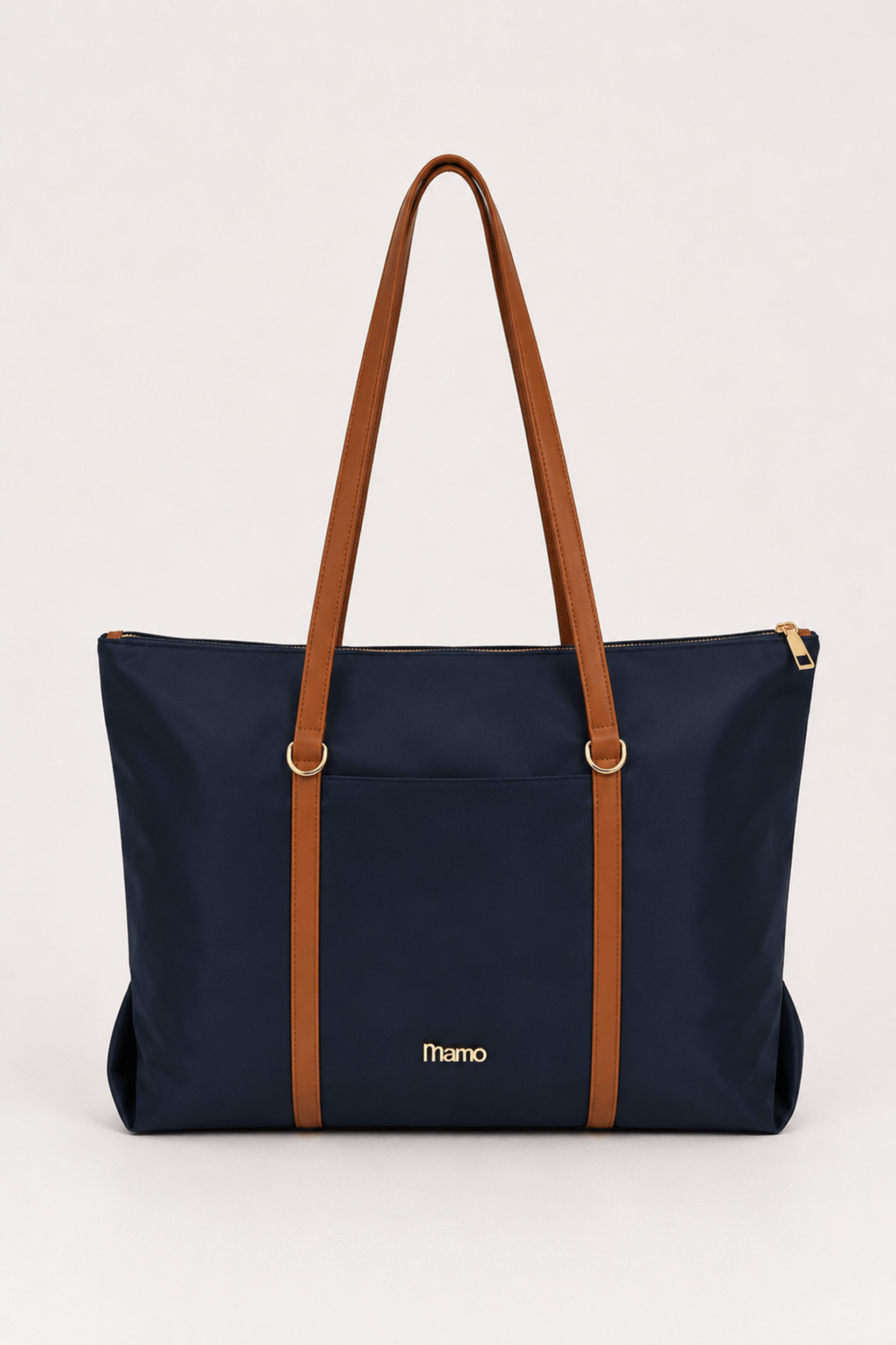Bolsa Shopping Grande com Tiras Azul