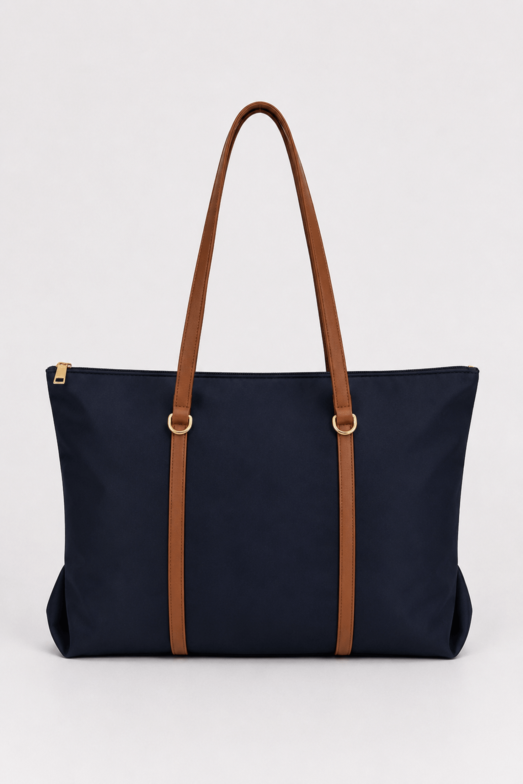 Bolsa Shopping Grande com Tiras Azul