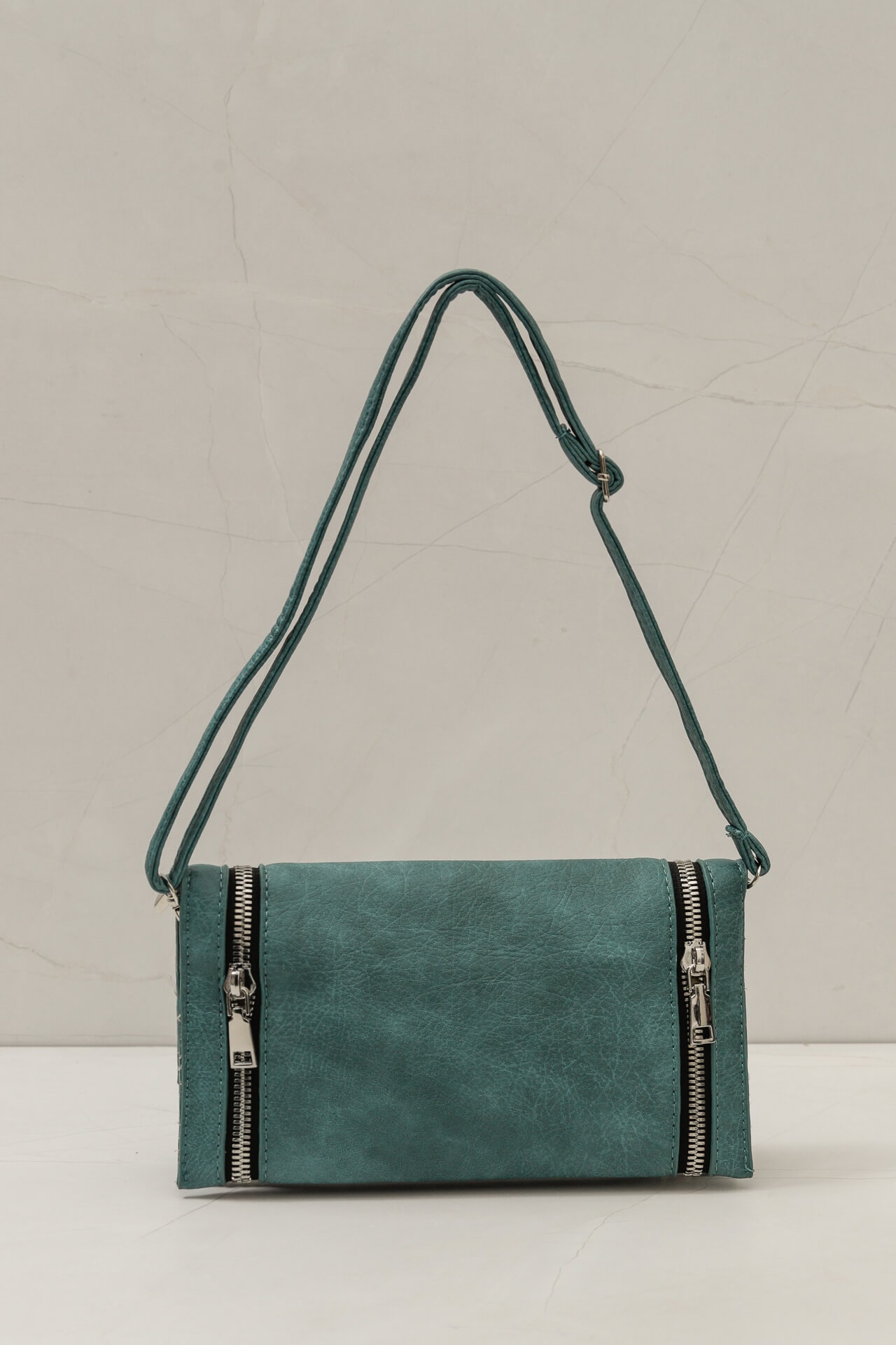 Bolsa Zíper Alça regulável   Verde 