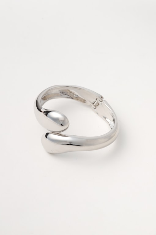 Bracelete Gota Orgânico Prata