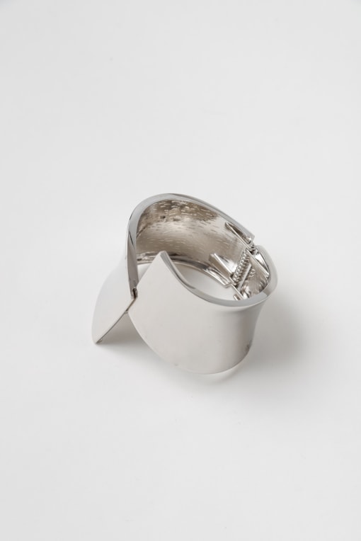 Bracelete Largo Simétrico Prata