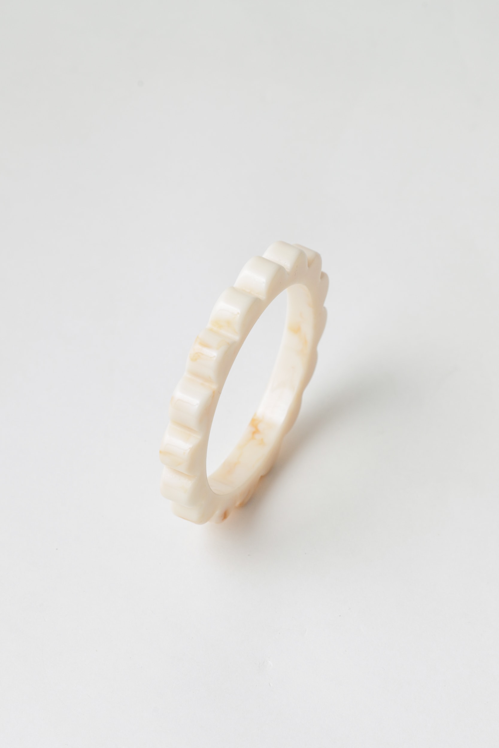 Bracelete Resinado Flor Areia