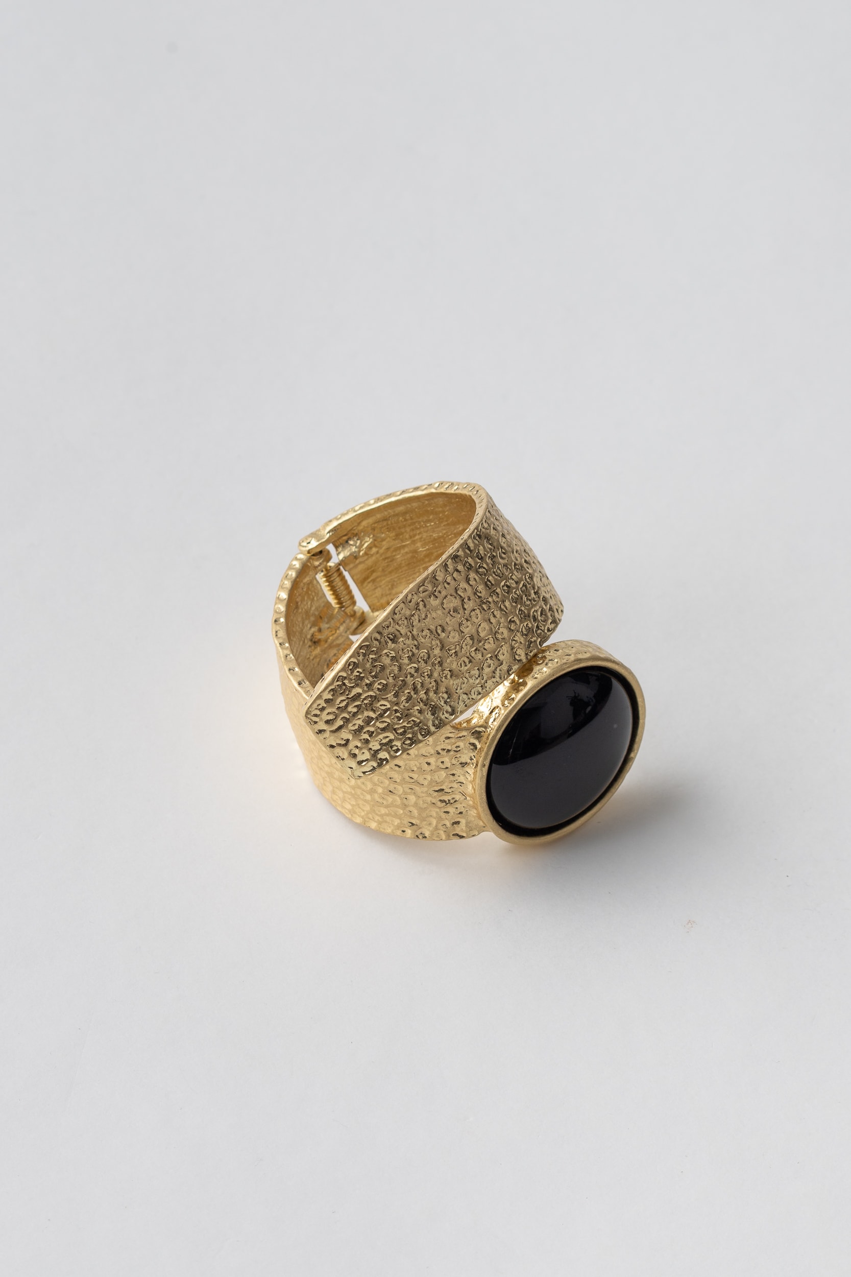 Bracelete Texturizado Resinado Dourado