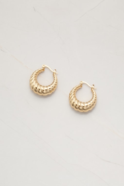 Brinco Argola Caracol  Dourado