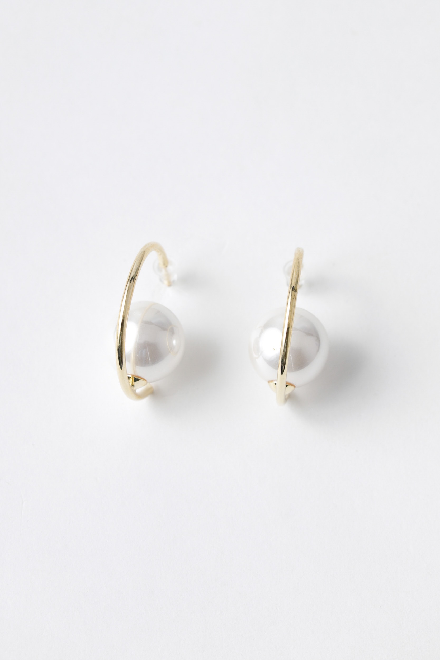 Brinco Argola Com Pérola  Dourado