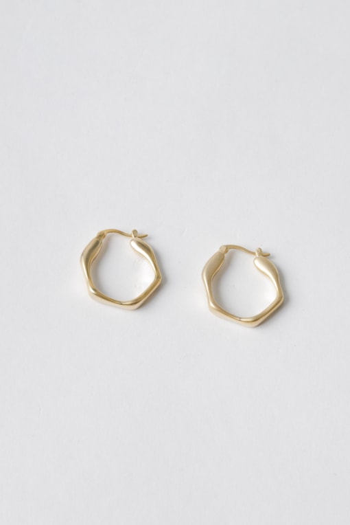 Brinco Argola Fosca Orgânica Dourado