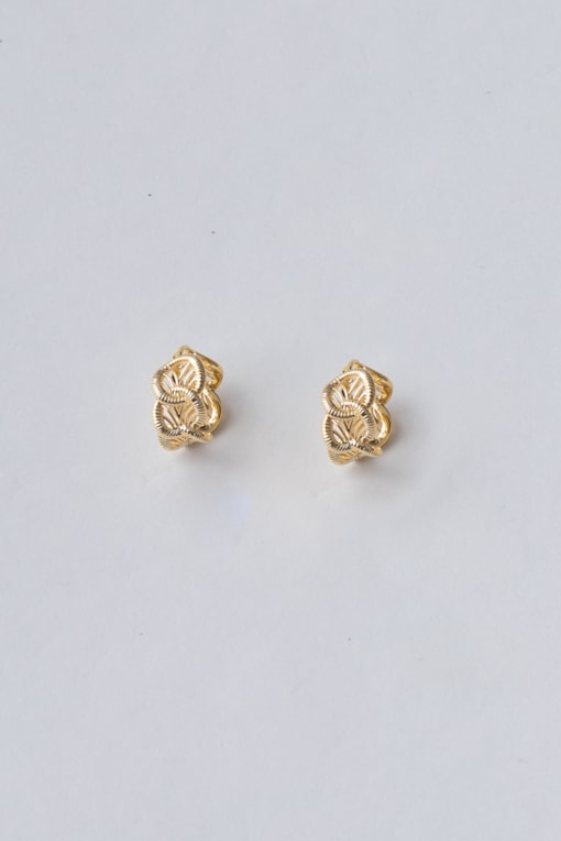 Brinco Argola Pequena De Corrente Dourado