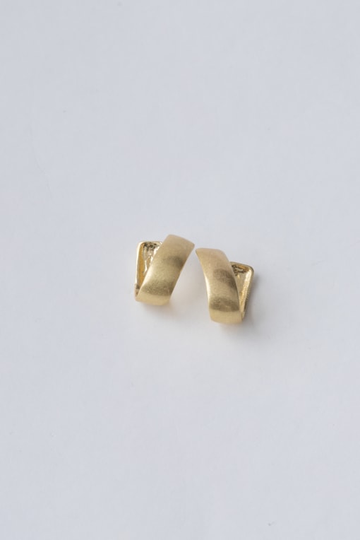 Brinco Argola Pequena Retorcida Dourado