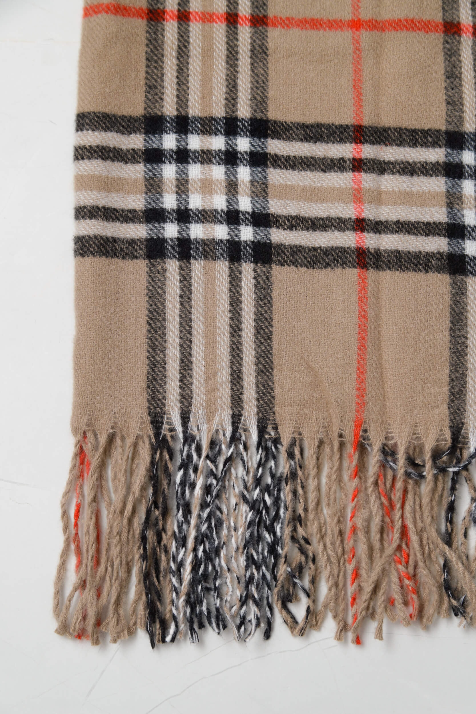 Cachecol Xadrez (70x190 cm) Bege