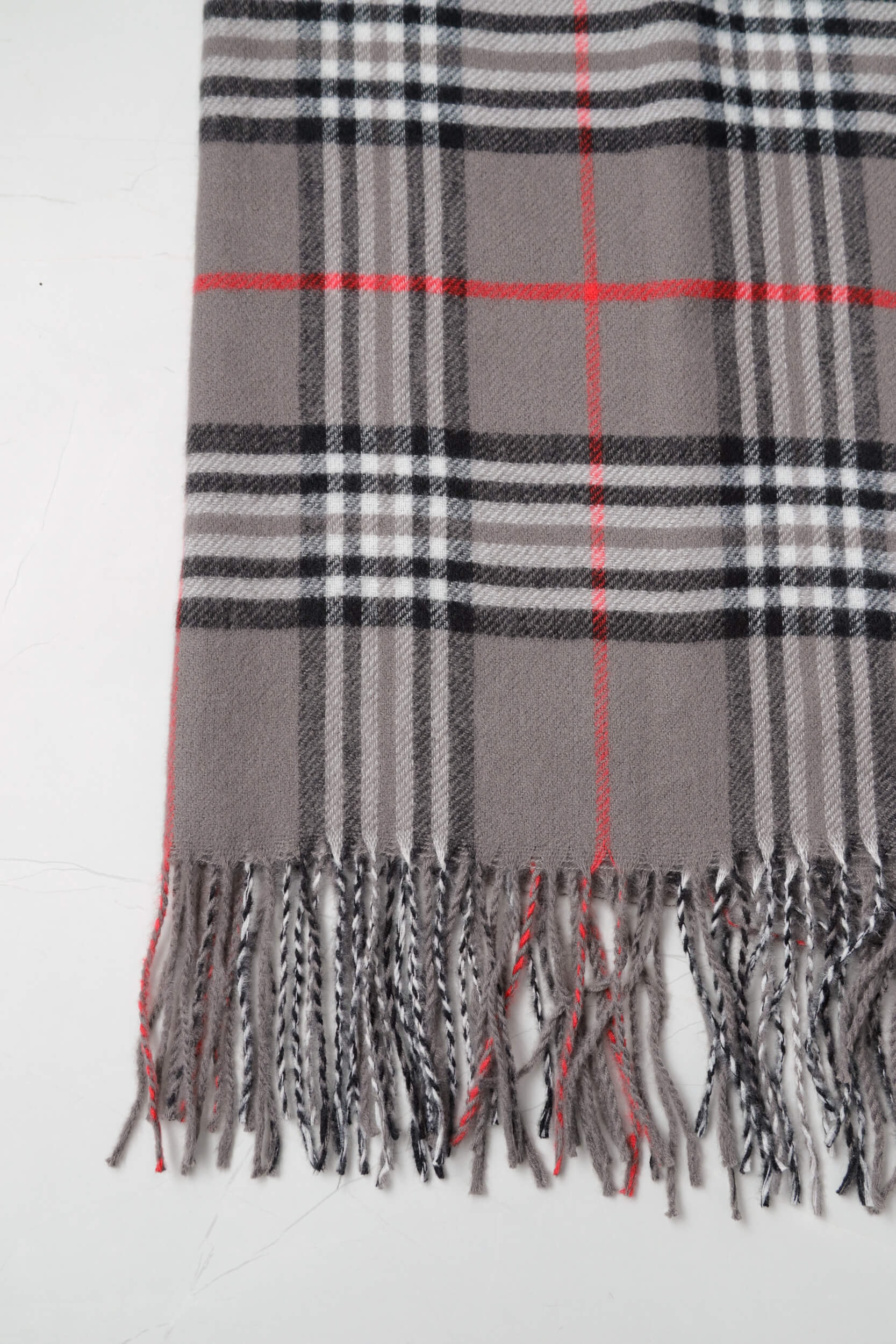 Cachecol Xadrez (70x190 cm) Cinza