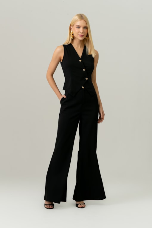 Calça Alfaiataria Flare Preto