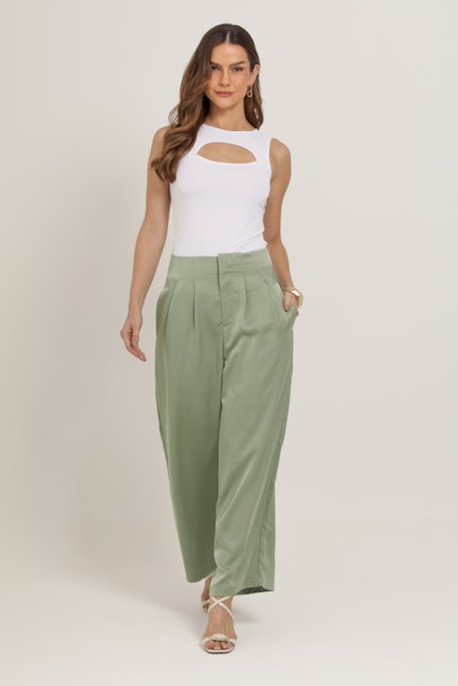 Calça Alfaiataria  Verde 
