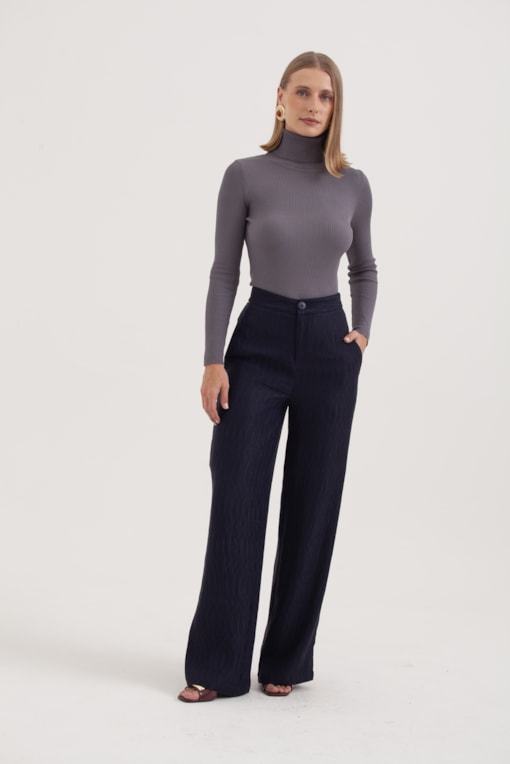 Calça Anarruga Marinho 