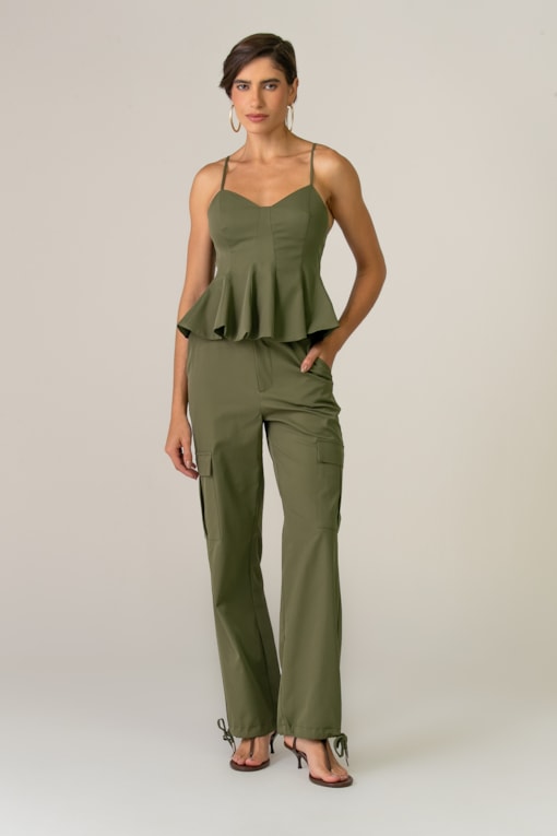 Calça Cargo Kate Verde 