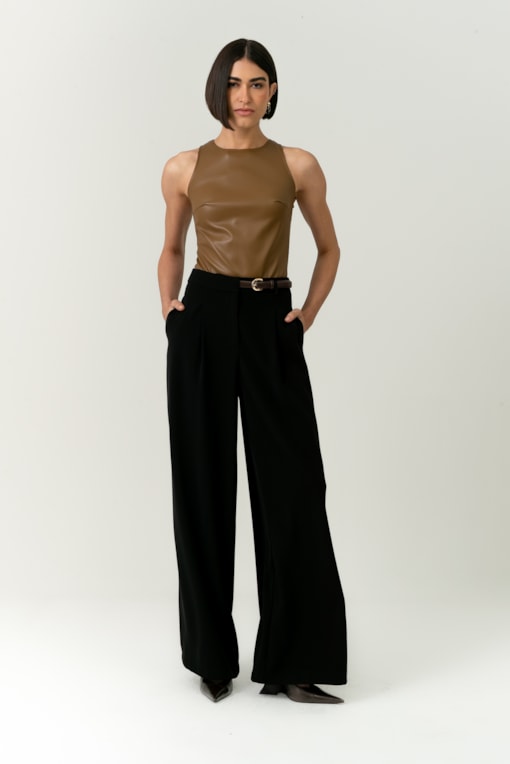 Calça Cinto Lina Preto