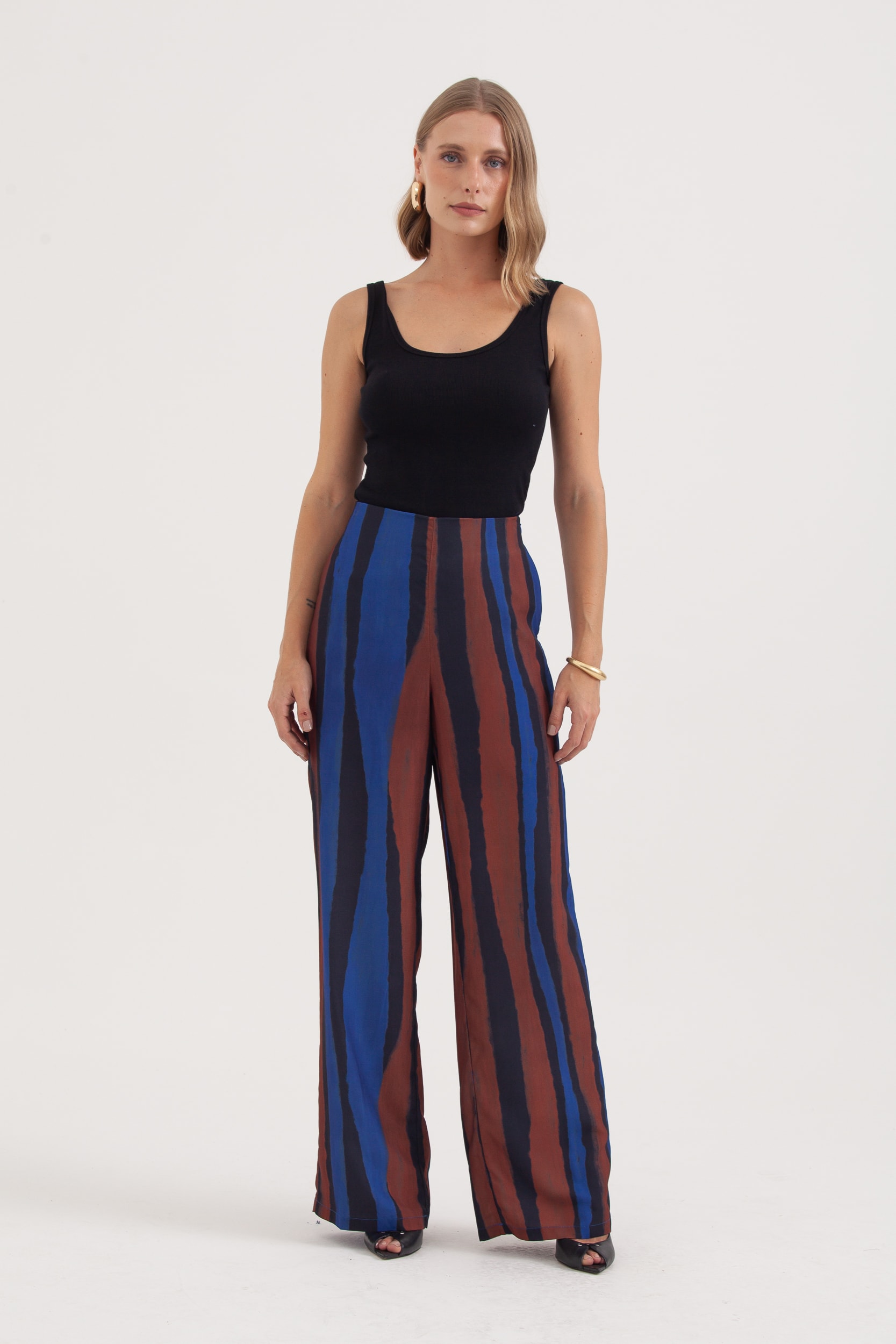 Calça Estampa Horizontes Azul