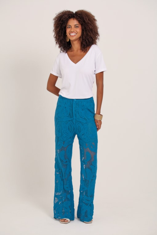 Calça Guipir  Azul
