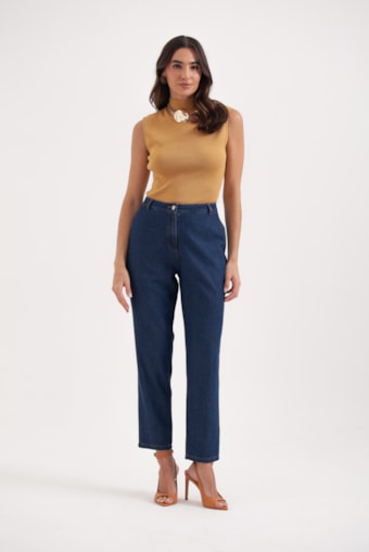 Calça Jeans Cenoura Bolso Faca Jeans