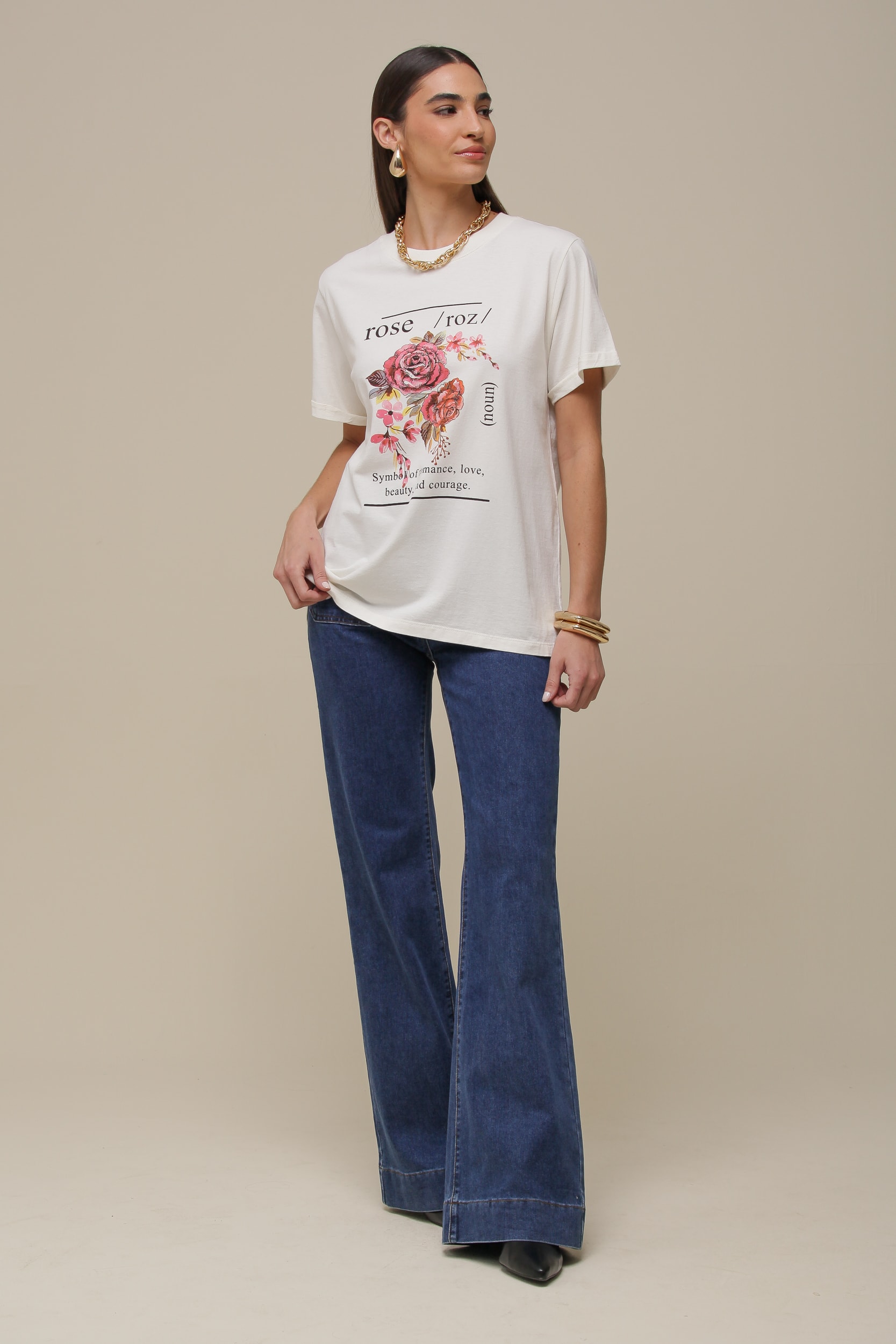 Calça Jeans Reta Bolsos Frente  Marinho 