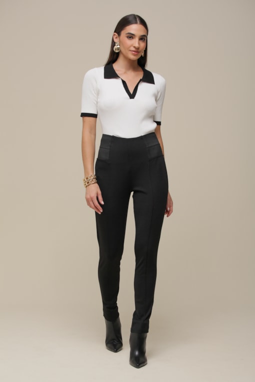 Calça Montaria Elástico     Preto
